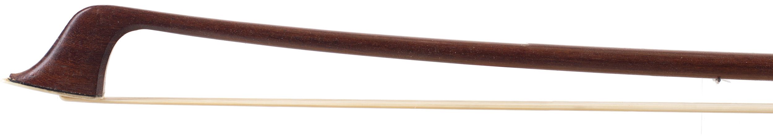 A silver-mounted cello bow by H. R. Pfretzschner, Germany — head