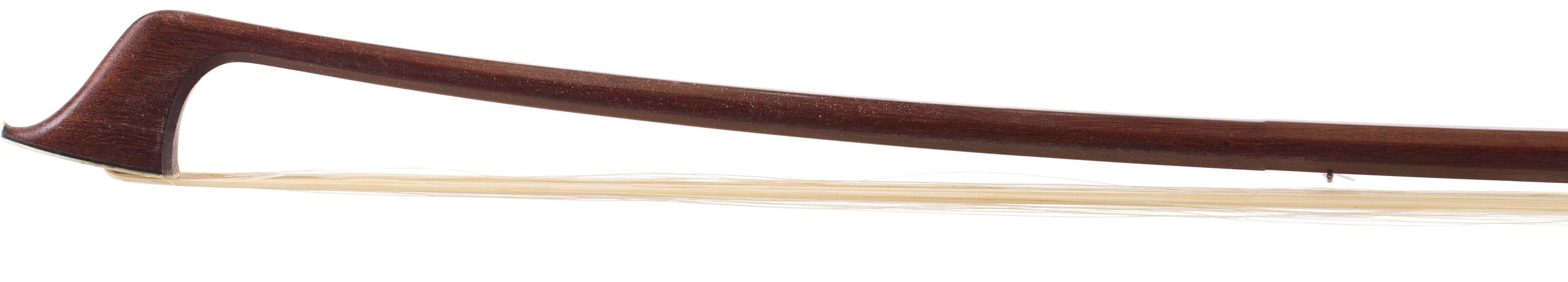 A silver-mounted cello bow by Kurt Dölling, Germany — head