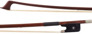 A silver-mounted cello bow by Kurt Dölling, Germany — head and frog