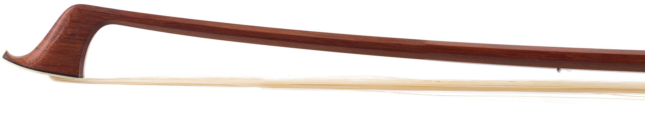 A silver-mounted cello bow by Gotthaard Schuster, Germany — head