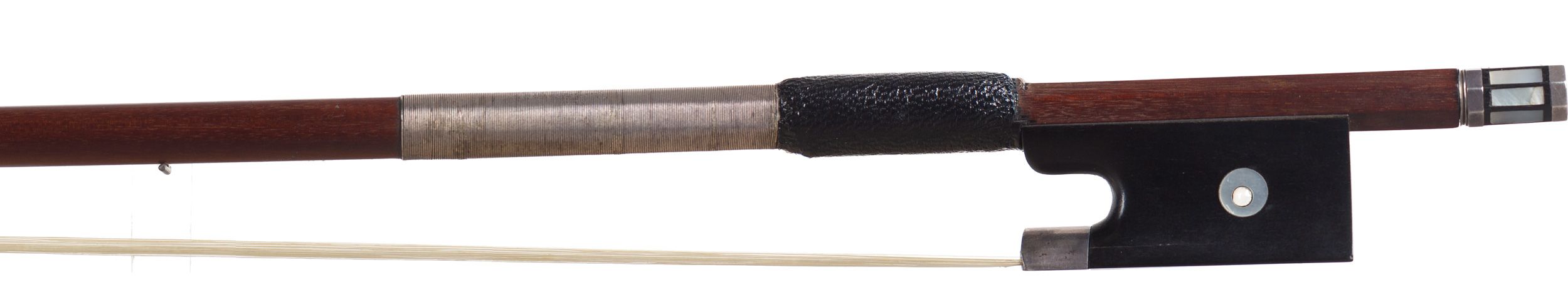 A silver-mounted picture bow by Paul Weidhaas, Germany — frog