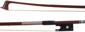 A silver-mounted picture bow by Paul Weidhaas, Germany — head and frog