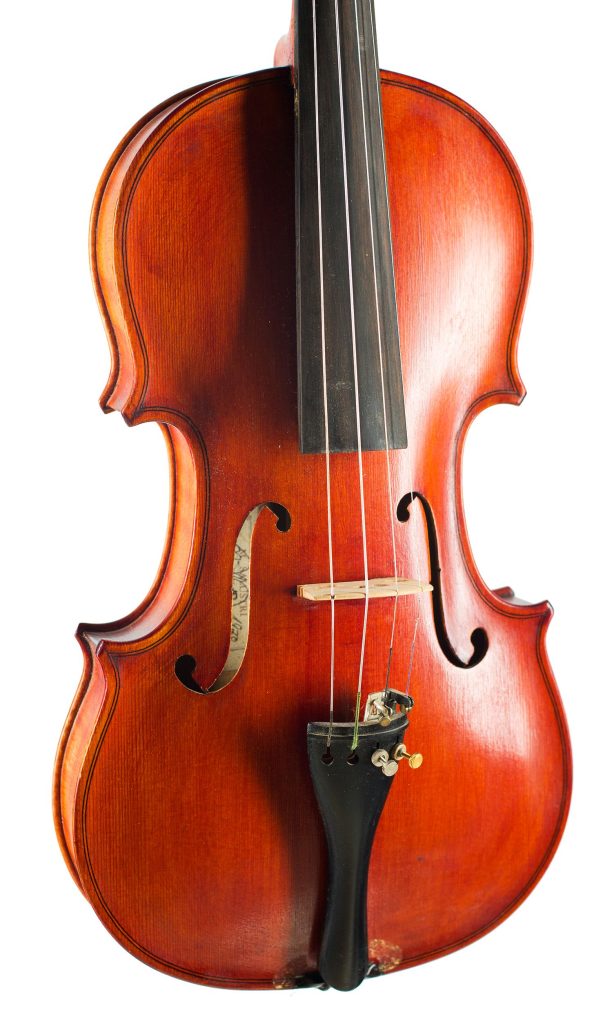 A violin by Mario Salustri, Albano, late 20th Century — angled view, 20°