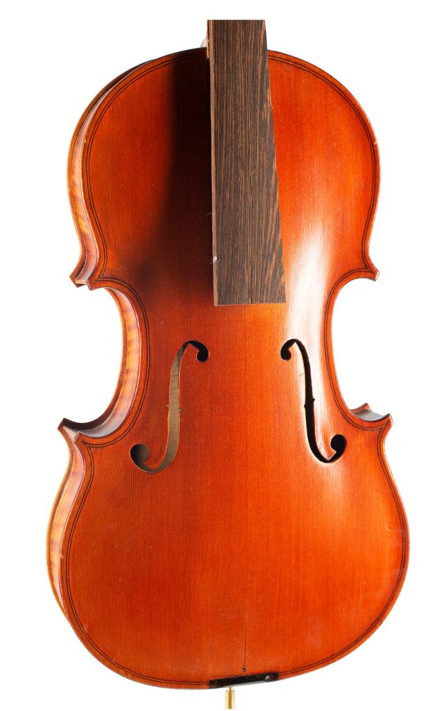 A violin by Mario Salustri, Albano, late 20th Century — angled view, 20°