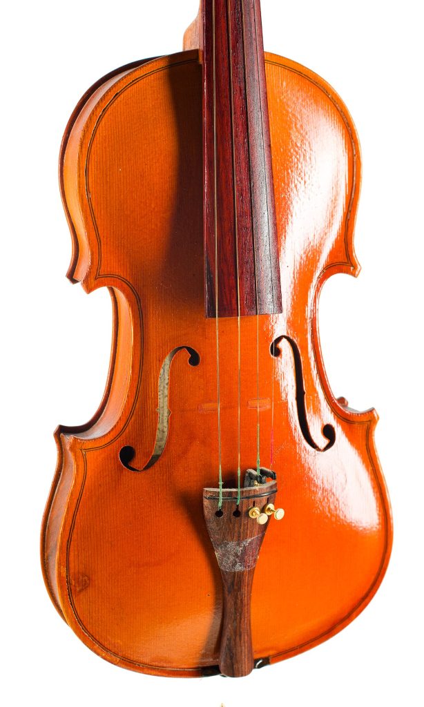 A violin by Mario Salustri, Albano, late 20th Century — angled view, 20°