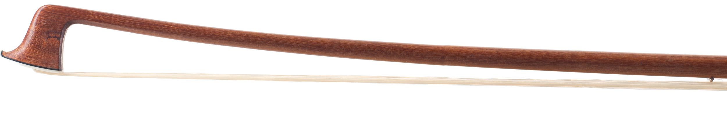 A silver-mounted violin bow by Paul Bisch, France — head
