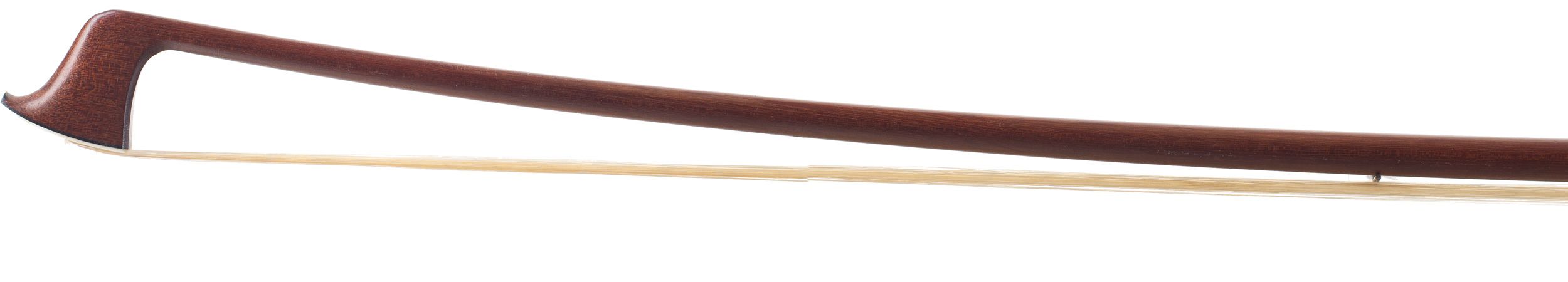 A silver-mounted violin bow by Fr. Wunderlich, Germany — head
