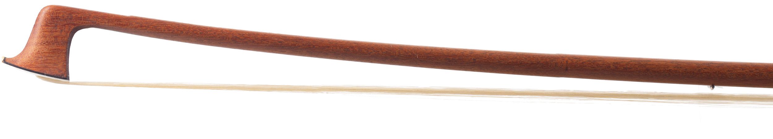 A silver-mounted viola bow by Louis Morizot, France — head