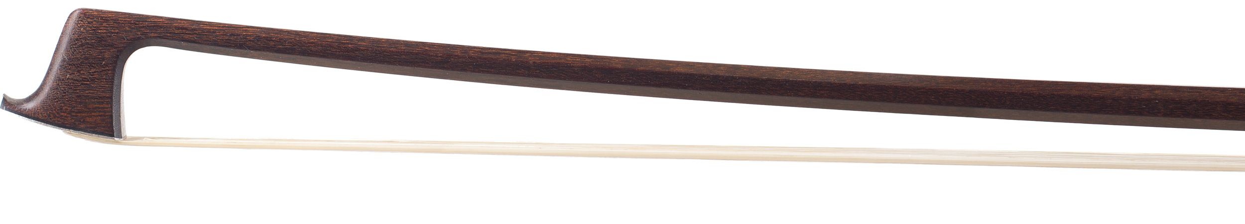 A silver-mounted viola bow by W. E. Hill & Sons, England — head