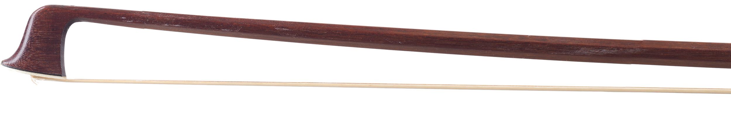 A silver-mounted violin bow by H. R. Pfretzschner, Germany — head
