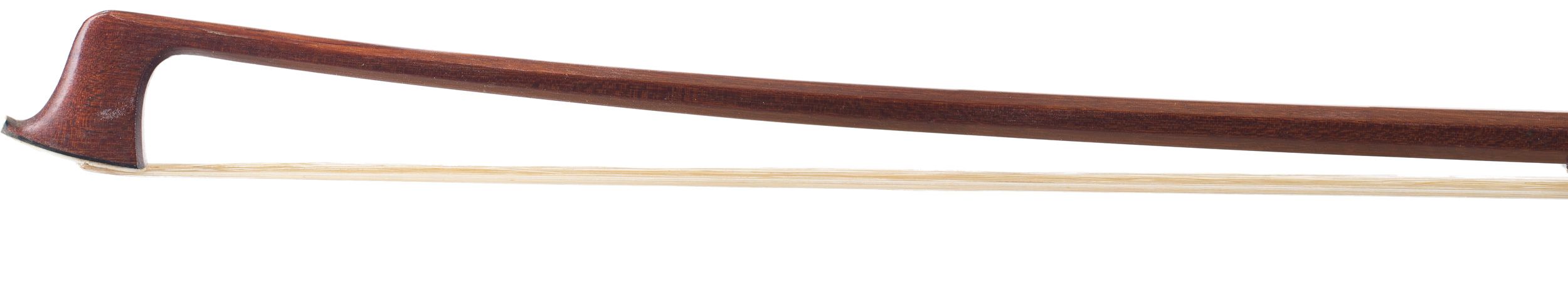 A gold-mounted violin bow by August Edwin Prager, Germany — head