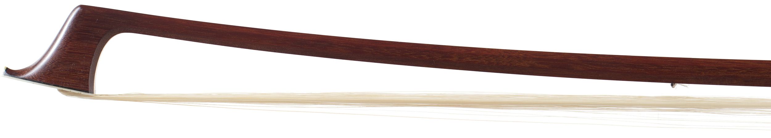 A silver-mounted cello bow by Rudolf Neudorfer — head