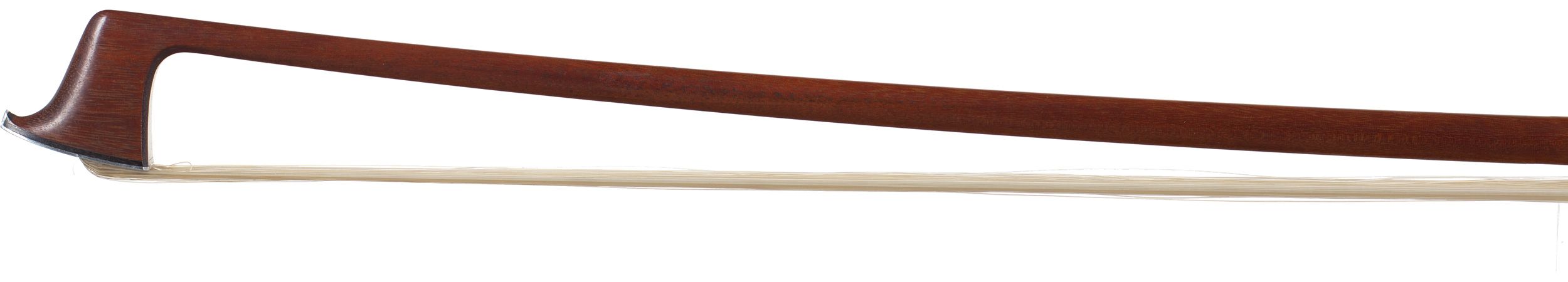 A silver-mounted violin bow by W. E. Hill & Sons, London — head