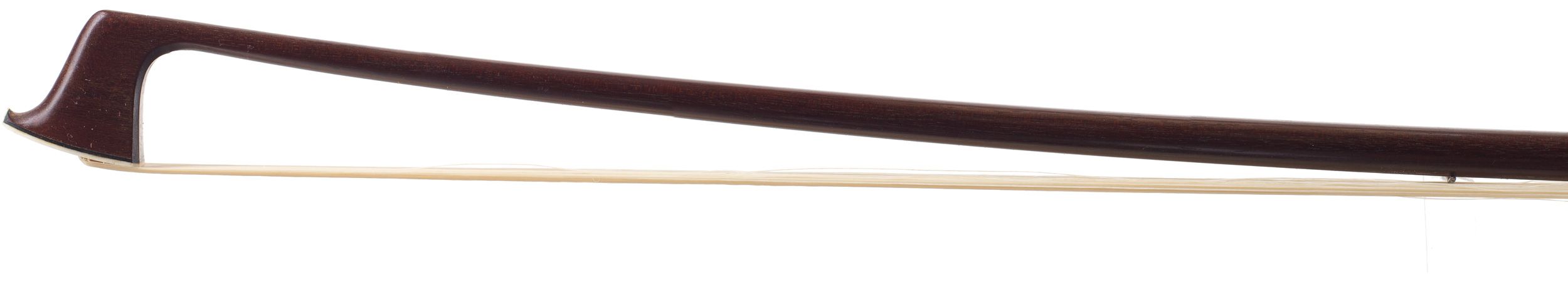 A silver-mounted viola bow by Michael Mönnig, Germany — head