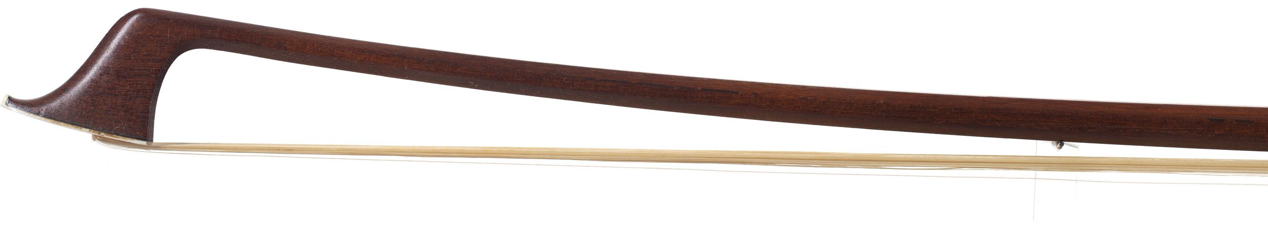 A silver-mounted cello bow by E. W. Zöphel, Germany — head