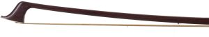 A nickel-mounted cello bow by E. W. Zöphel, Germany — head and frog