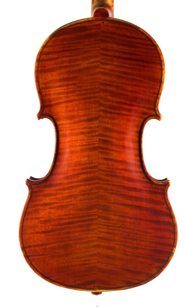 Violin by Piero Parravicini, Milan, 1957 — back
