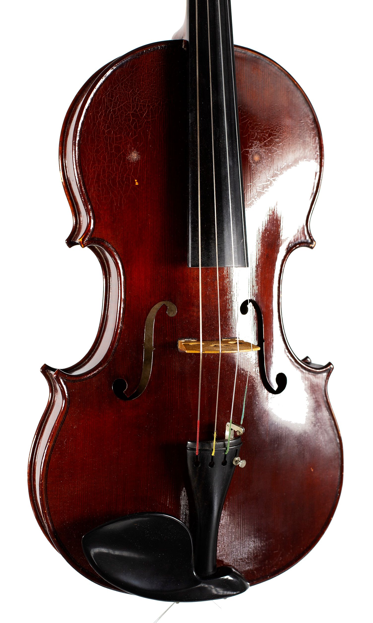 Viola by Paul Harrild, Newark, 1983 — angled view, 20°