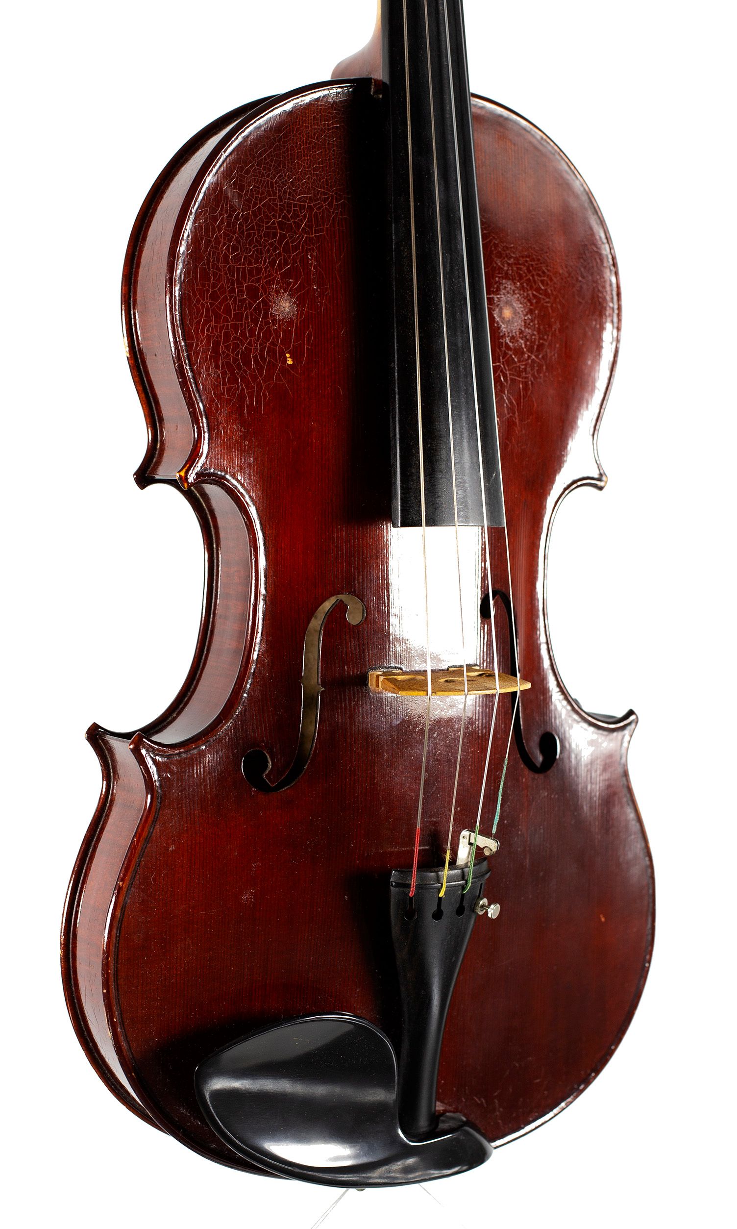 Viola by Paul Harrild, Newark, 1983 — angled view, 30°
