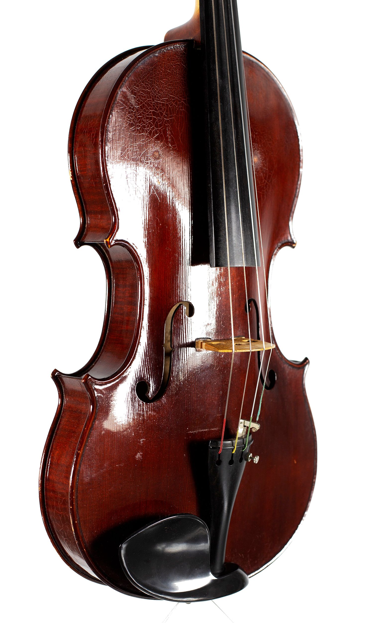 Viola by Paul Harrild, Newark, 1983 — angled view, 40°