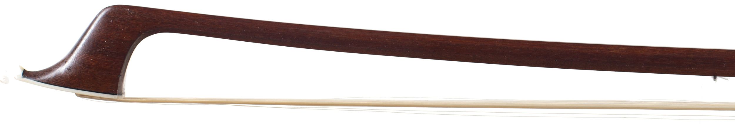 A silver-mounted cello bow by Kurt Dolling, Germany — head