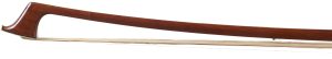 A silver-mounted cello bow by John Norwood Lee, United States — head and frog