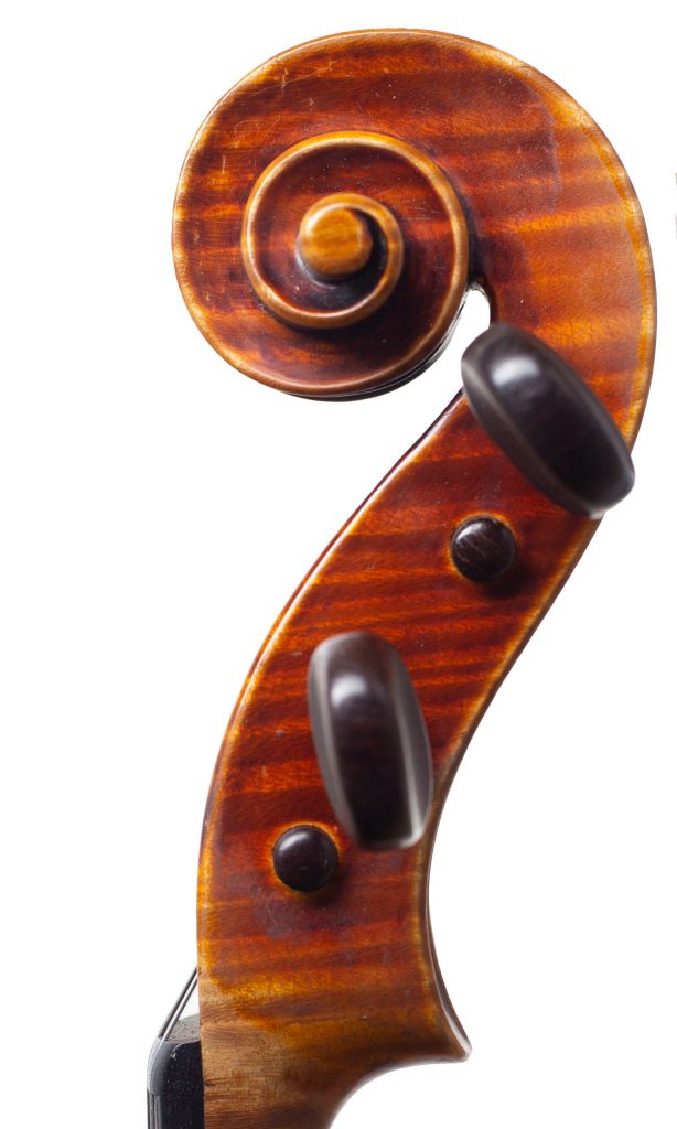 Viola by Nicholas Vasich, Baltimore, 1952 — scroll