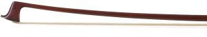 A silver-mounted violin bow by August Rau, Germany — head and frog
