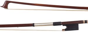 A gold-mounted violin bow by Nicholas Simon, 1850 — head and frog