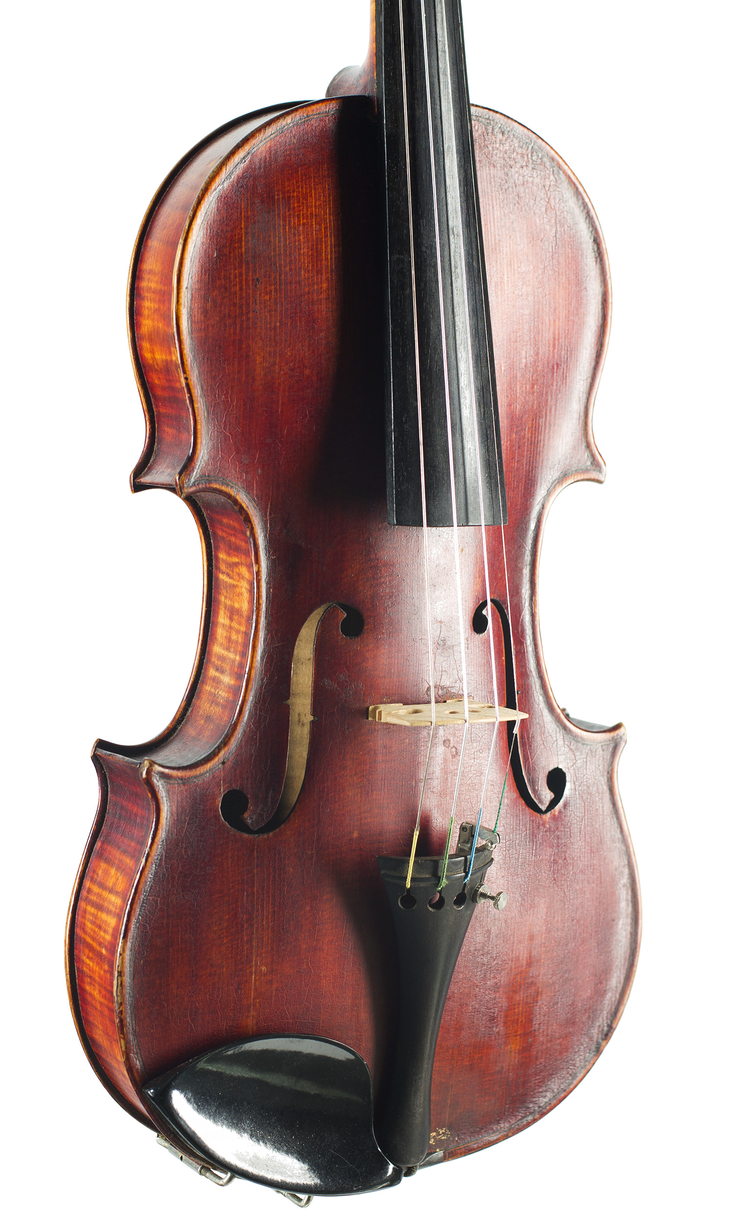 A violin by Frederick G. Vallance, Detroit, circa 1920 — angled view, 30°