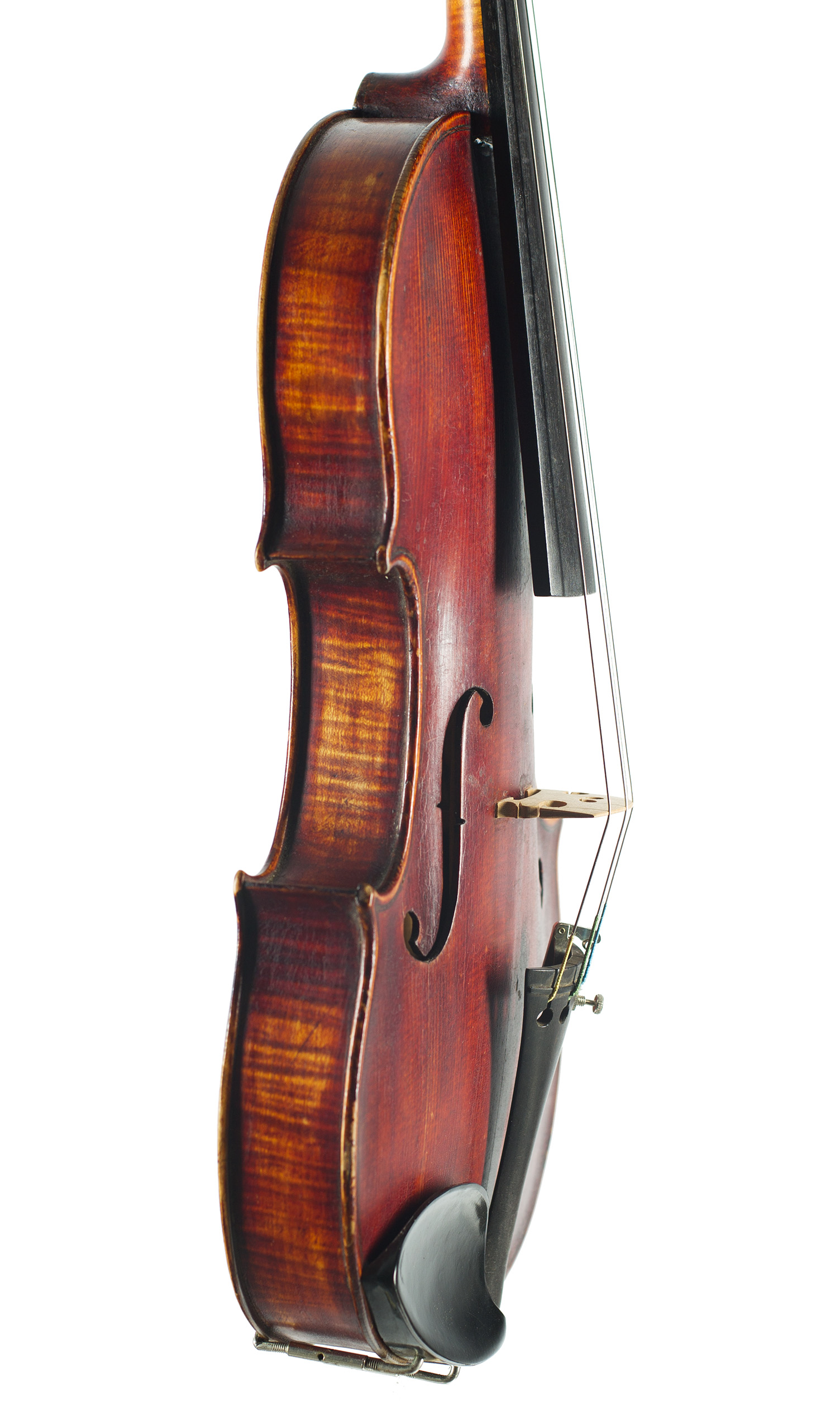 A violin by Frederick G. Vallance, Detroit, circa 1920 — angled view, 70°