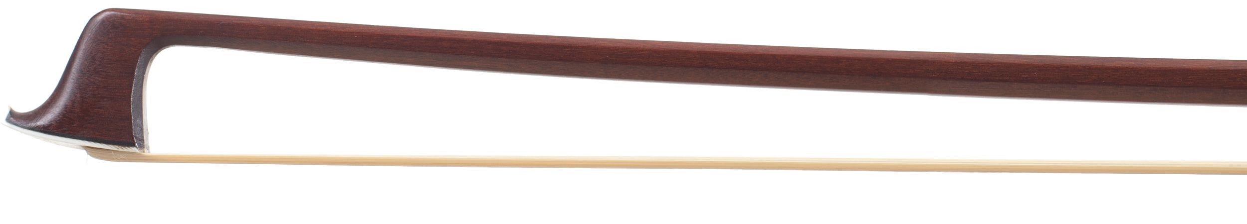 A silver-mounted violin bow by Albert Nürnberger, Germany — head