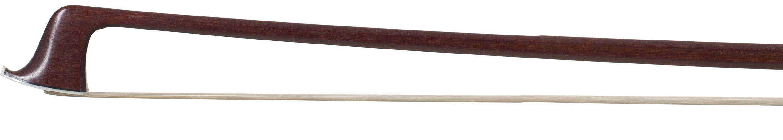 A silver-mounted violin bow by F. Winkler — head