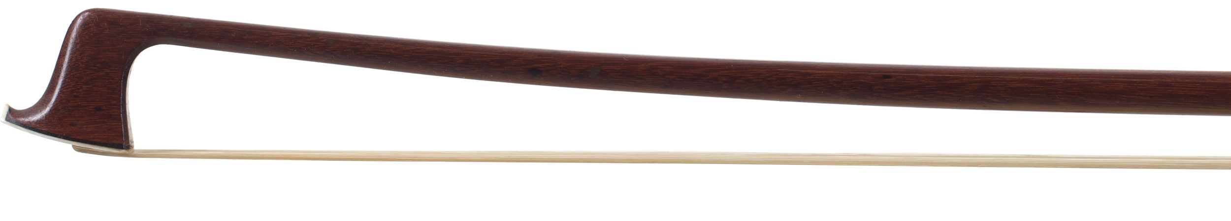 A silver-mounted violin bow by Paul Weidhass — head