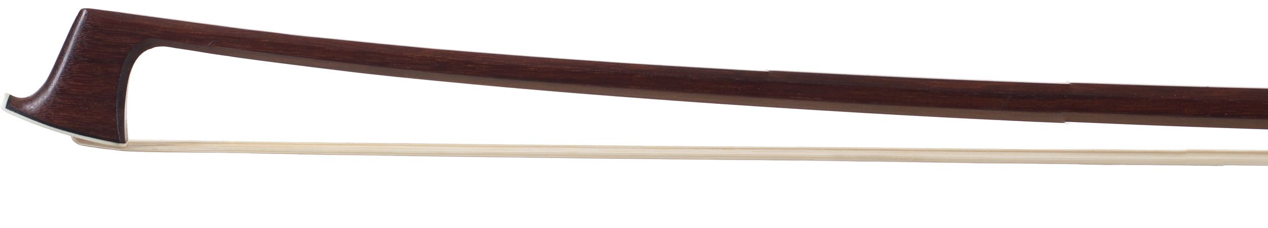 A silver-mounted violin bow by Rudolf Neudorfer — head