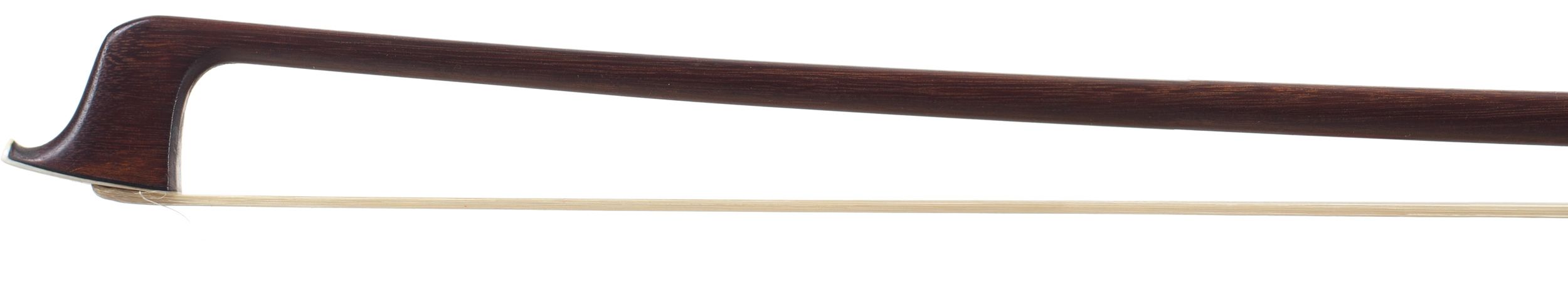 A silver-mounted viola bow by H. R. Pfretzschner, Germany — head