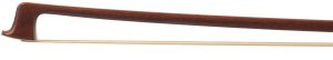 A nickel-mounted viola bow by W. E. Dorfler — head and frog