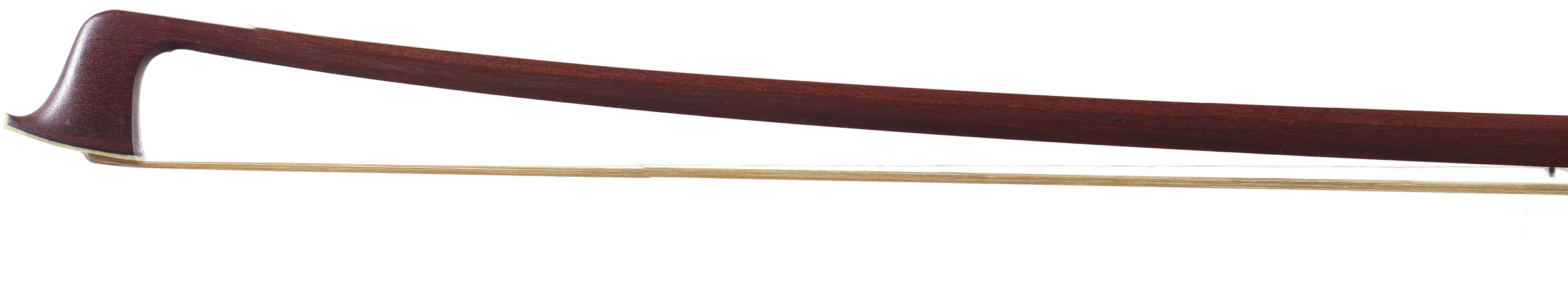 A silver-mounted viola bow by Lothar Herrmann, Germany — head