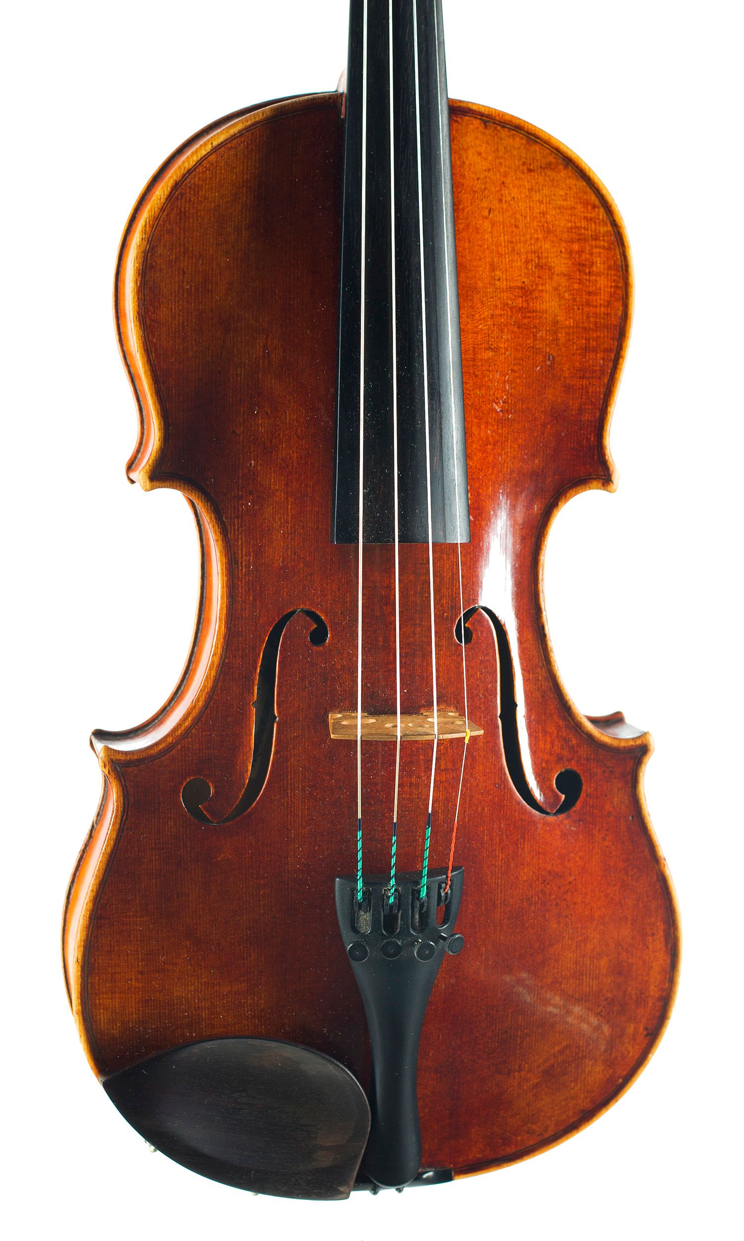 Violin by Ferdinand Gagliano, Naples, circa 1756 — angled view, 10°