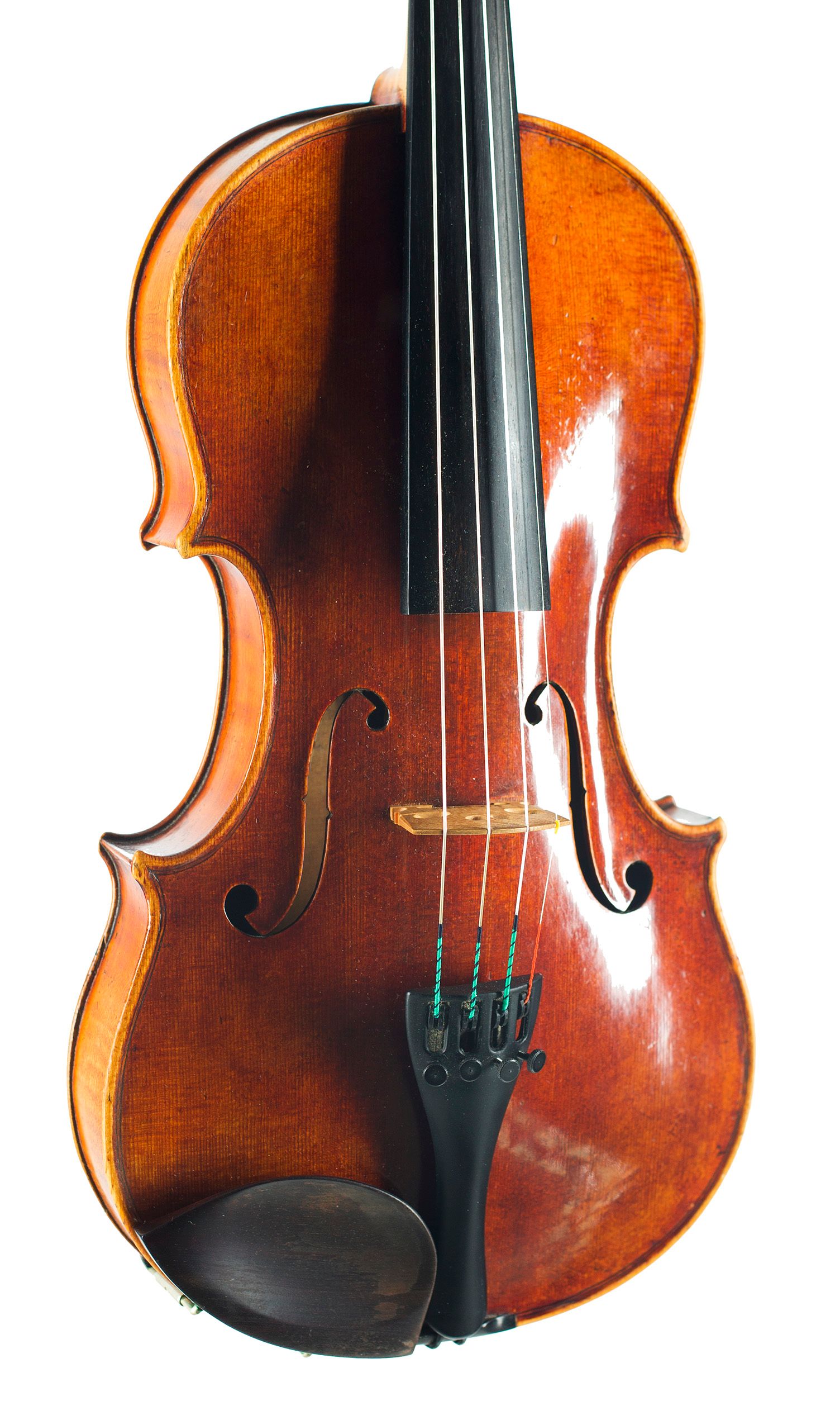 Violin by Ferdinand Gagliano, Naples, circa 1756 — angled view, 20°
