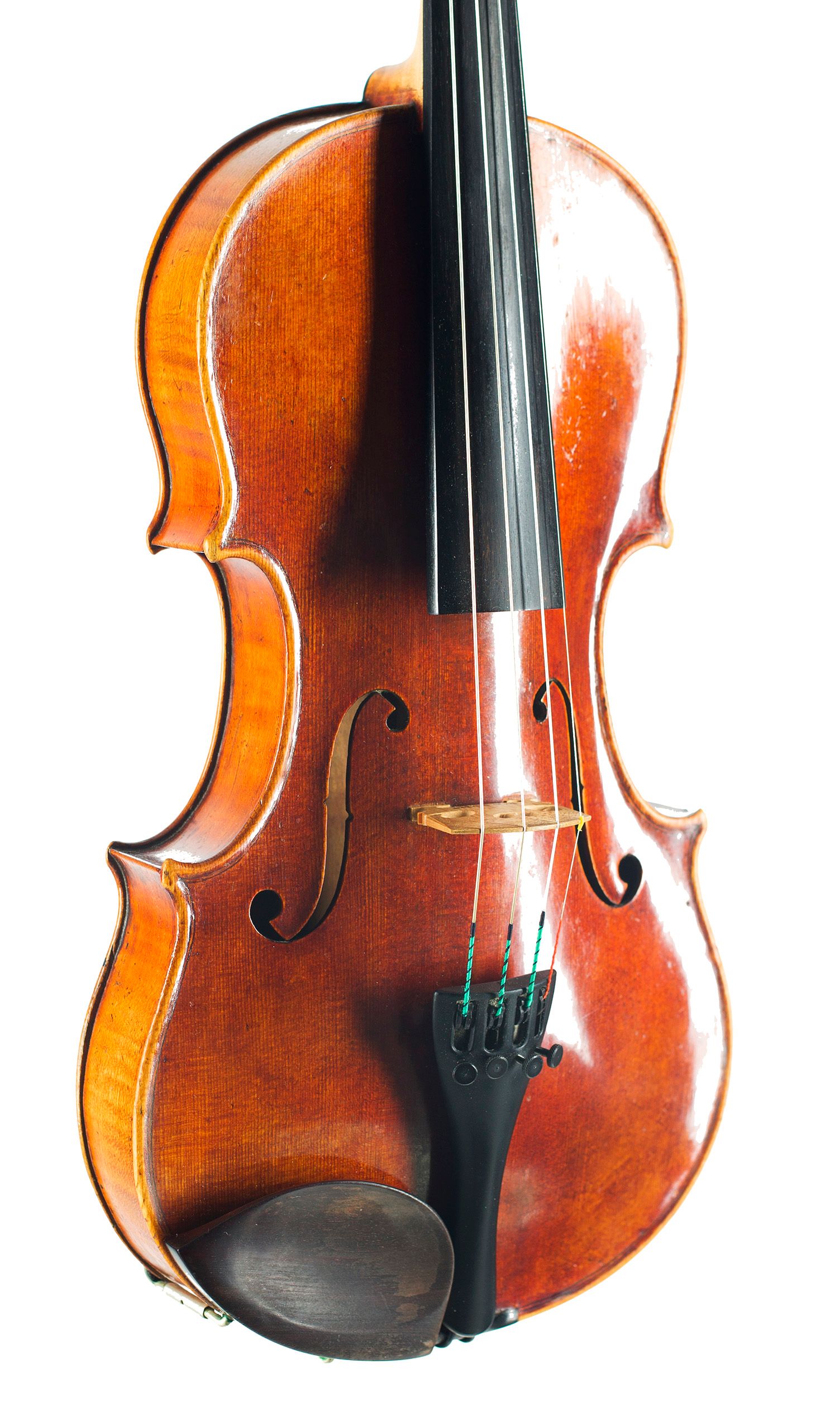 Violin by Ferdinand Gagliano, Naples, circa 1756 — angled view, 30°