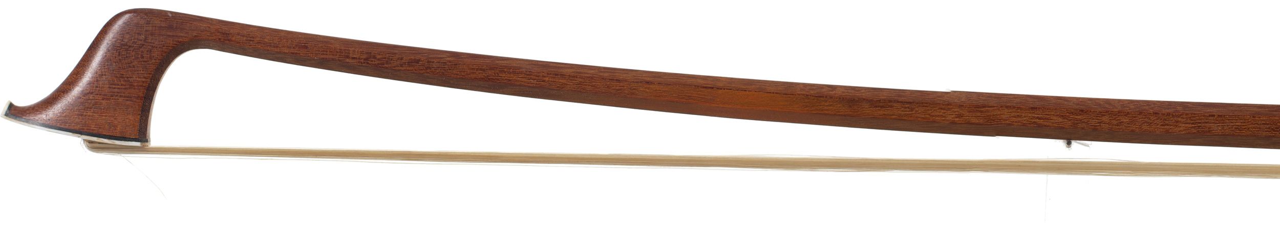A silver-mounted cello bow by H. R. Pfretzschner, Germany — head