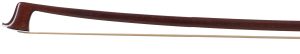 A nickel-mounted violin bow by Conrad Gotz — head and frog