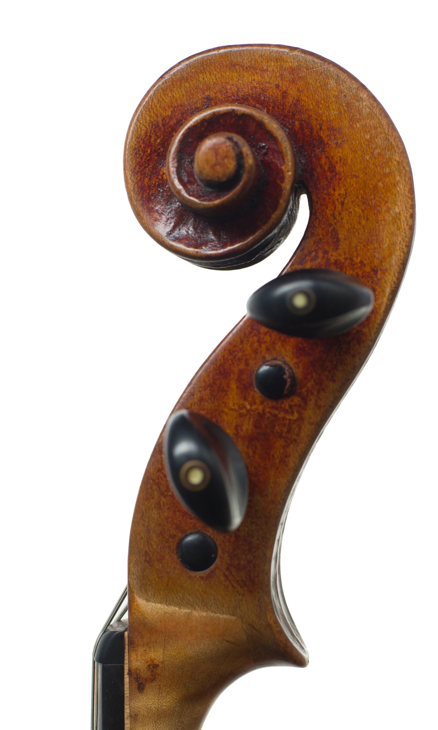 Viola by Otto Erdesz, Budapest, 20th Century — scroll