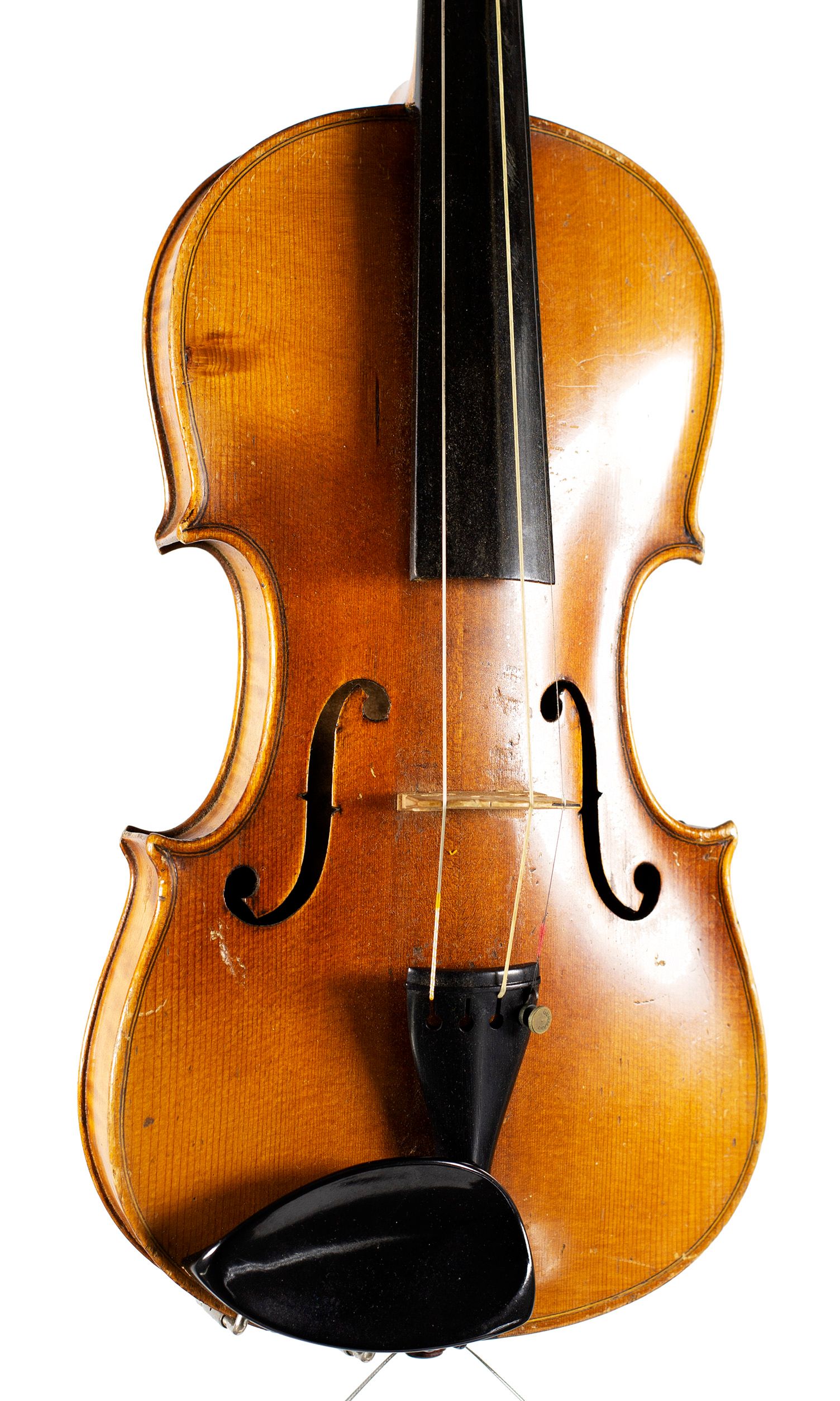 Viola by Otto Erdesz, Budapest, 20th Century — angled view, 20°