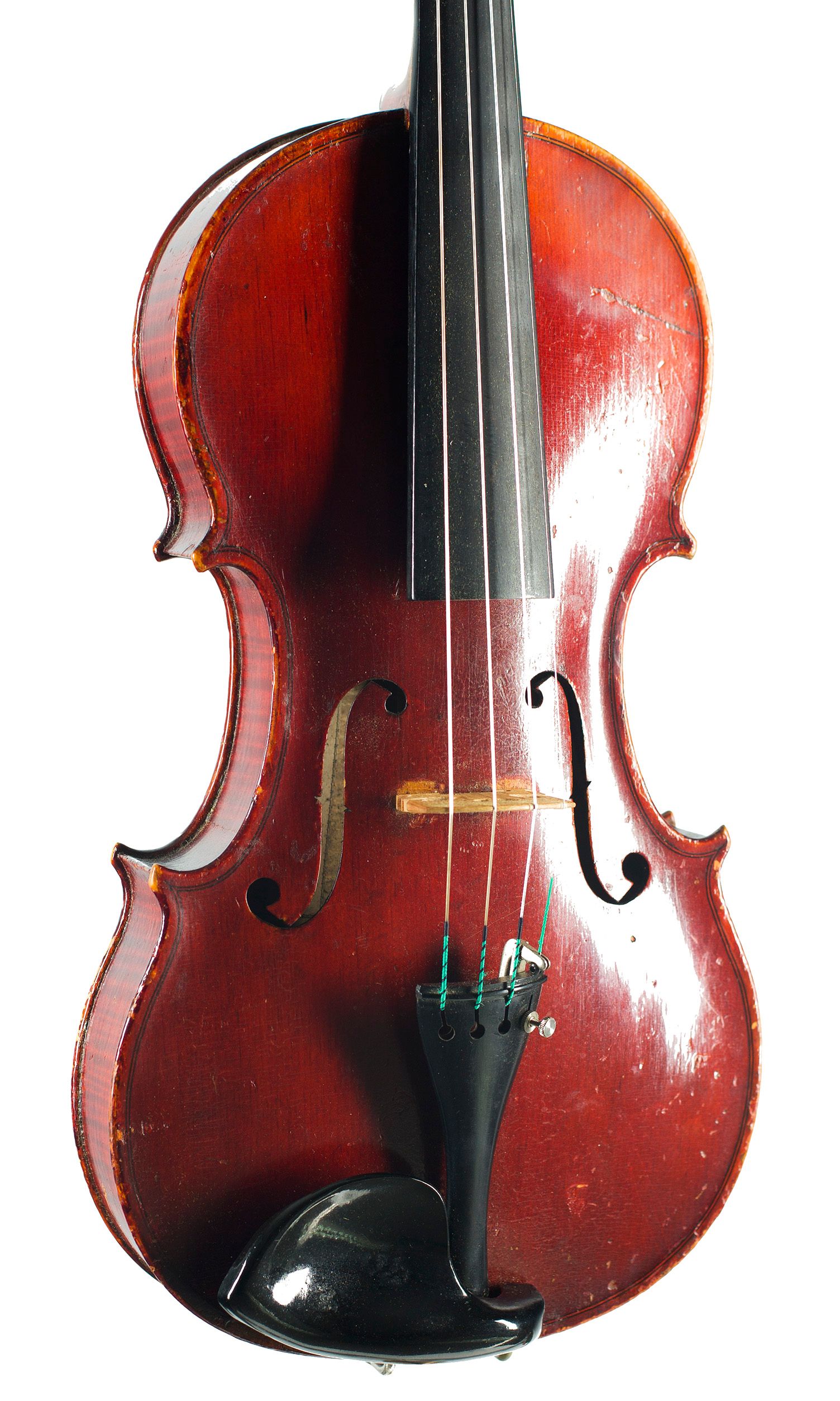 Violin by S. B. Wilkinson, Leeds, 1889 — angled view, 20°