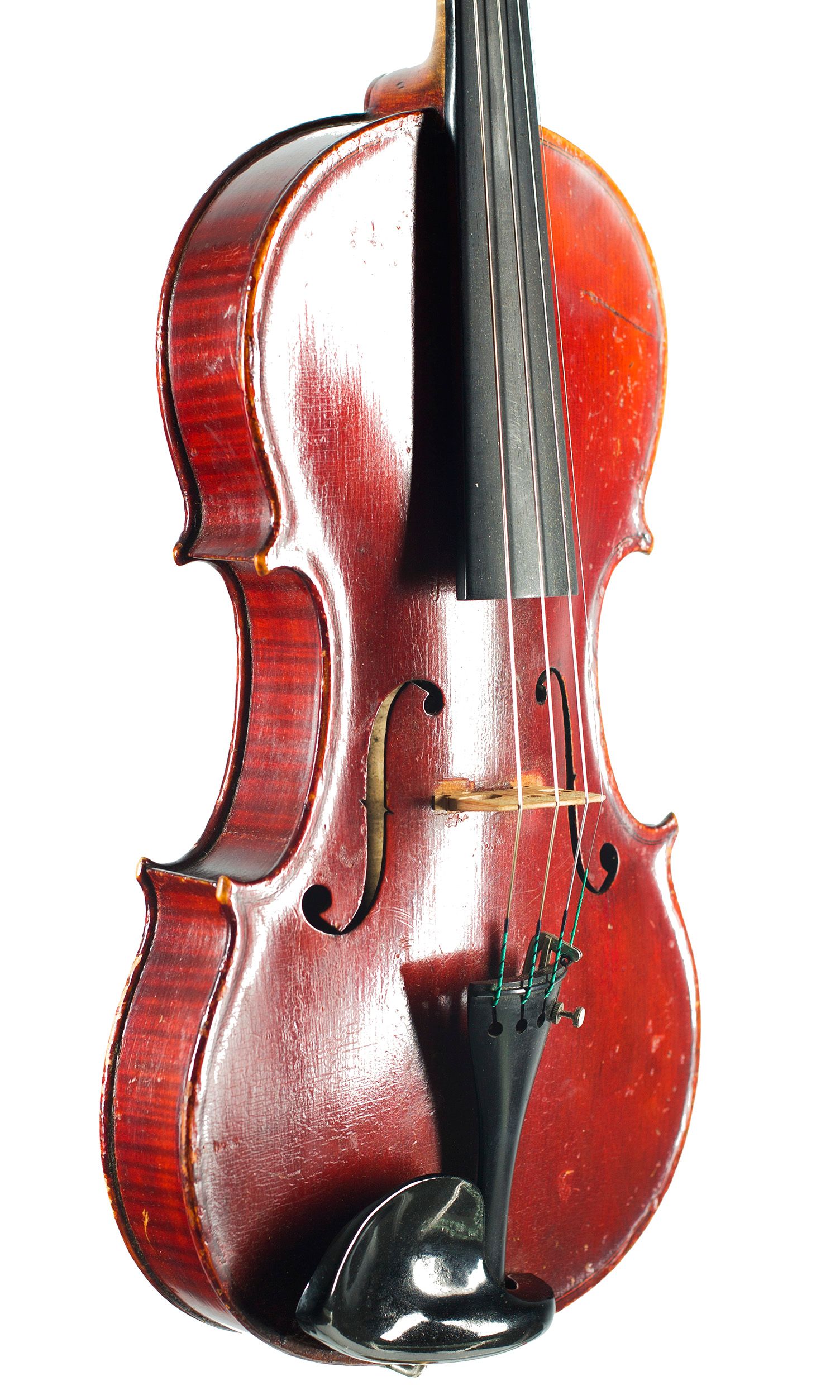 Violin by S. B. Wilkinson, Leeds, 1889 — angled view, 40°