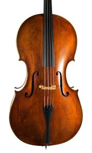 Cello by John Morris, Bath — angled view, 10°