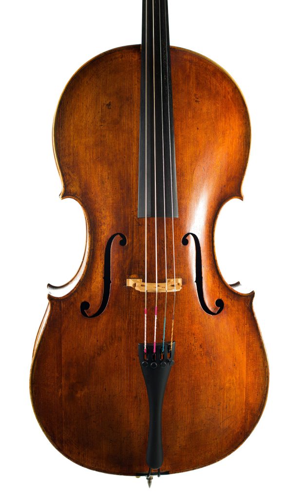 Cello by John Morris, Bath — angled view, 10°