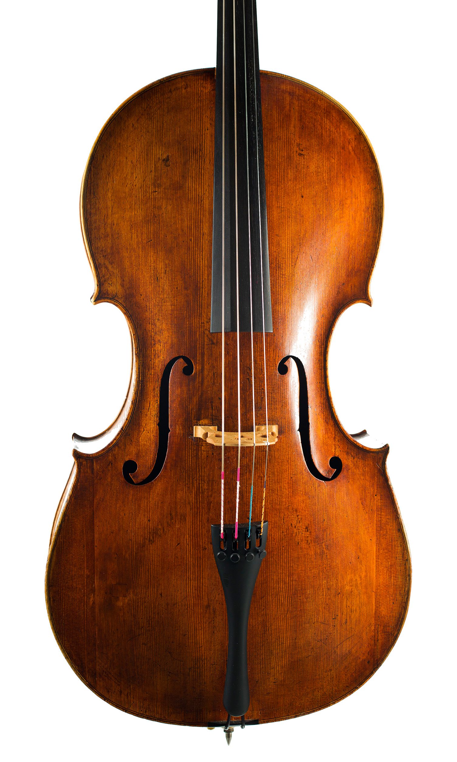 Cello by John Morris, Bath — angled view, 10°